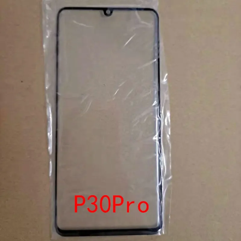 P50Pro Outer Screen For Huawei P50 P40 Pro Plus P30 Front Touch Panel LCD Display Out Glass Cover Lens Repair Replace Parts