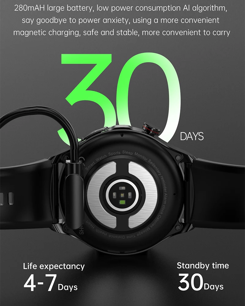  ǰ ü ɹڼ  ƮϽ  ð, ECG + PPG  ȭ, 360x360 Ʈ ġ, 2023 ǰ