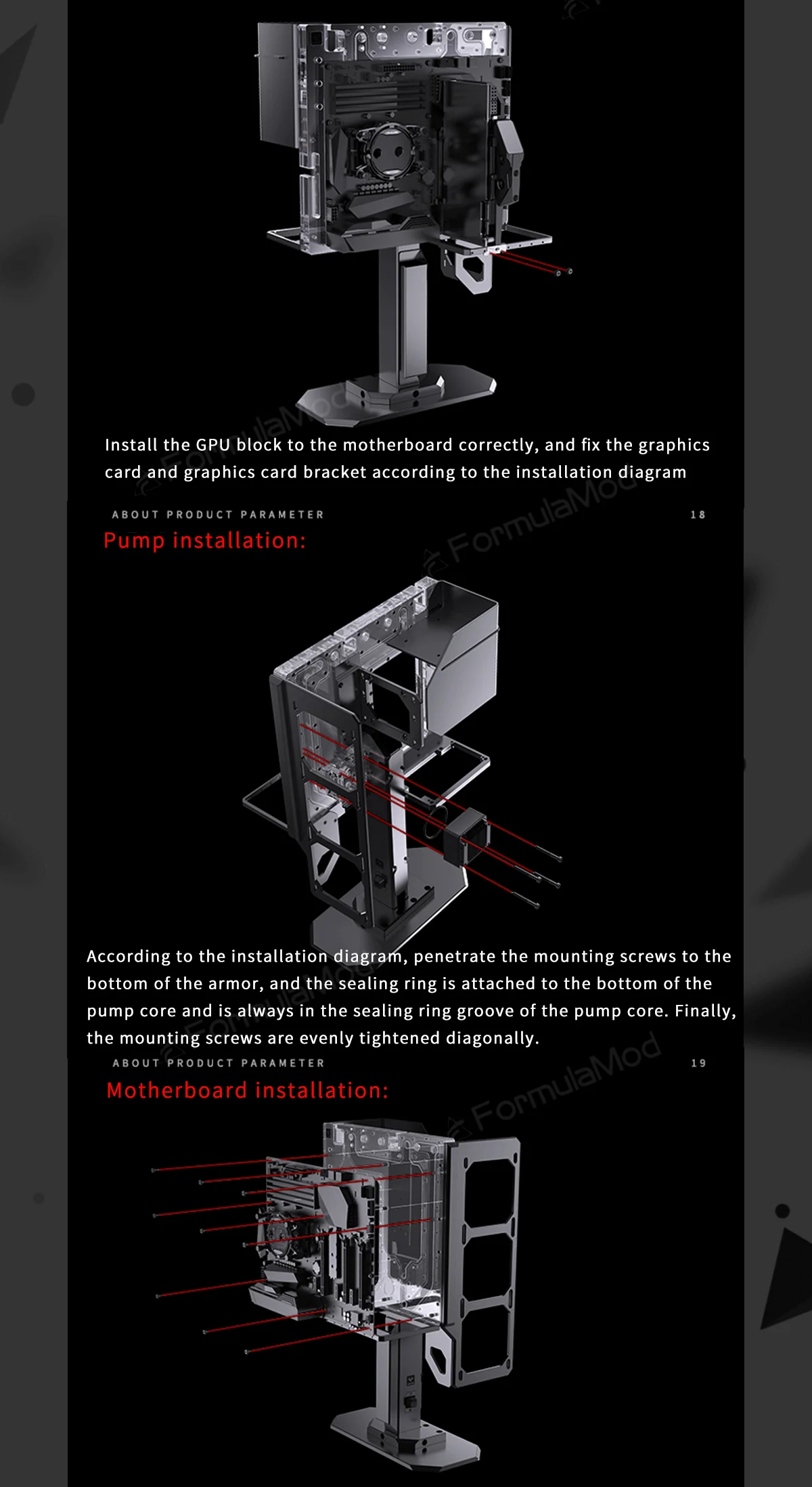 Bykski Granzon G10 External Expansion Water Cooling Open Frame Chassis , For ITX MATX ATX Motherboard  