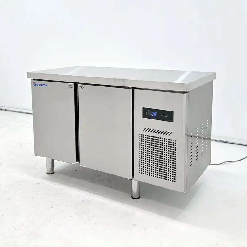 Commercial Stainless Steel Restaurant Kitchen Under Cooler Table Counter Fridge Freezer Workbench Refrigerator