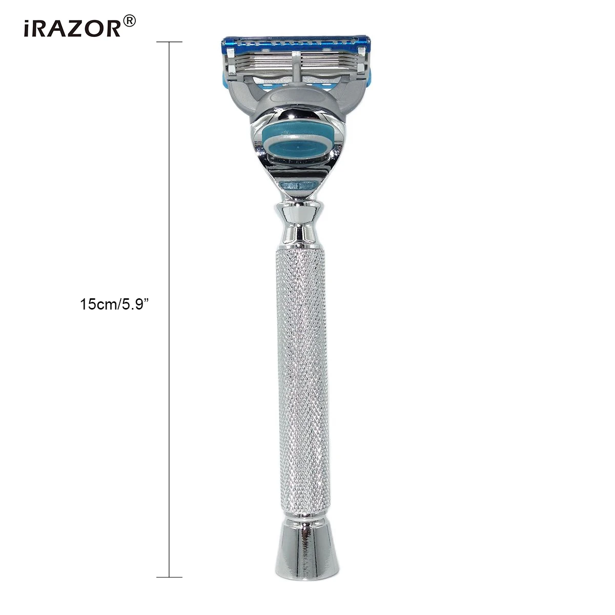 iRAZOR New Diamond Grip Men\'s Manual 5-Layer Fusion Razor Daily Grooming Comfortable Shaver Gift for Busband Father Boyfriend