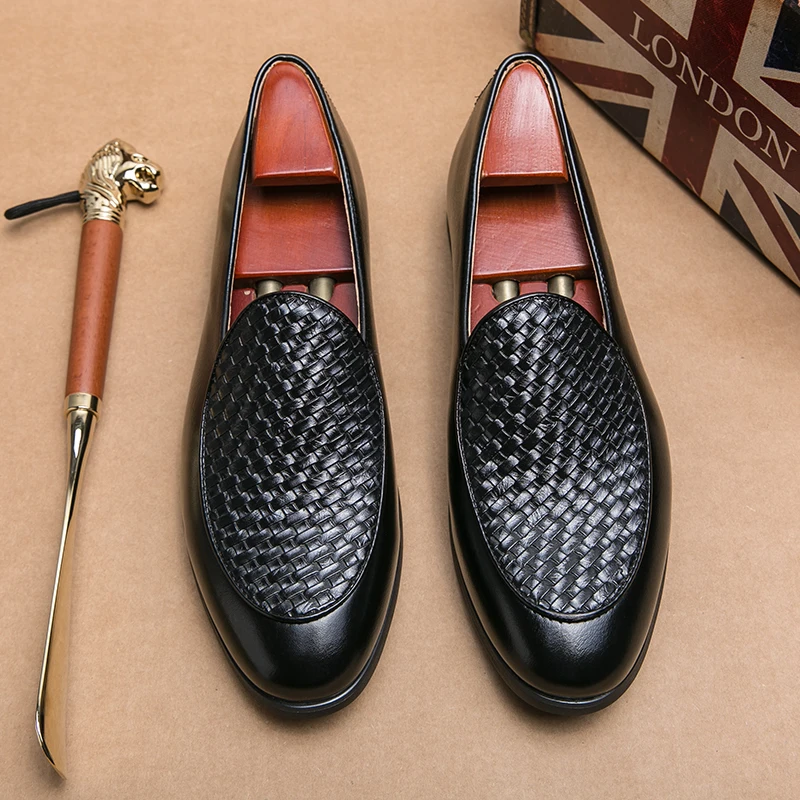

Men's Genuine Leather Shoes Trend Flatsole Shoes Office Business Shoes Driving Commuting Casual Shoes Comfortable Soft Sole