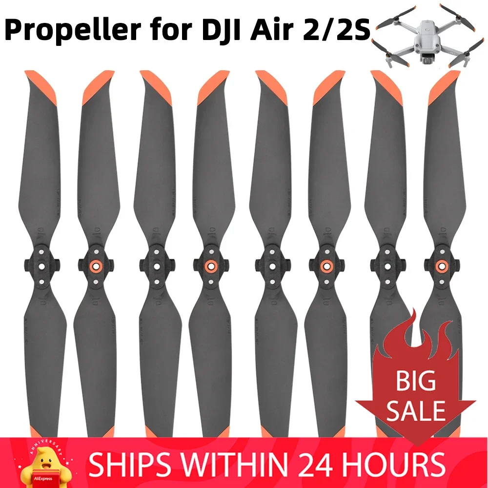 Quick Release 7238 Propellers for DJI Air 2S/Mavic AIR 2 Props Paddle Blade Low-Noise Wing Fan Spare Part In Stock Accessories 7238f carbon fiber propellers for dji mavic air 2 air 2s props blade replacement durable props fixed set accessories