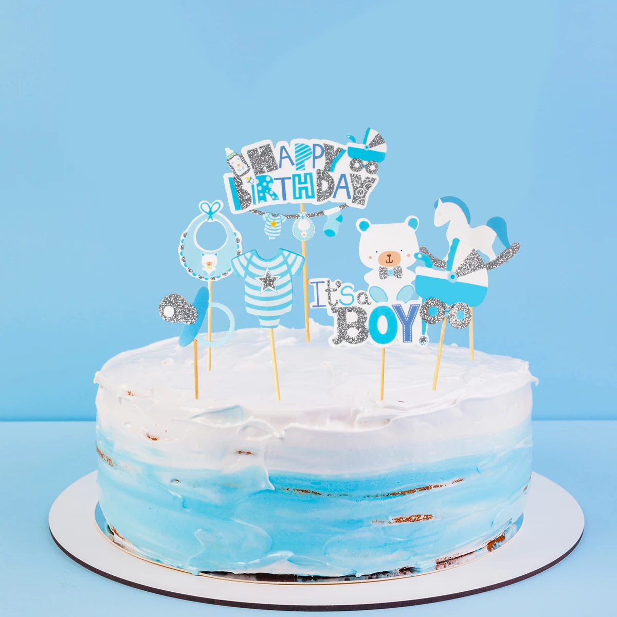 Baby First Birthday Party Supplies Balloon Garland Crown for Boy Girl 1st Birthday