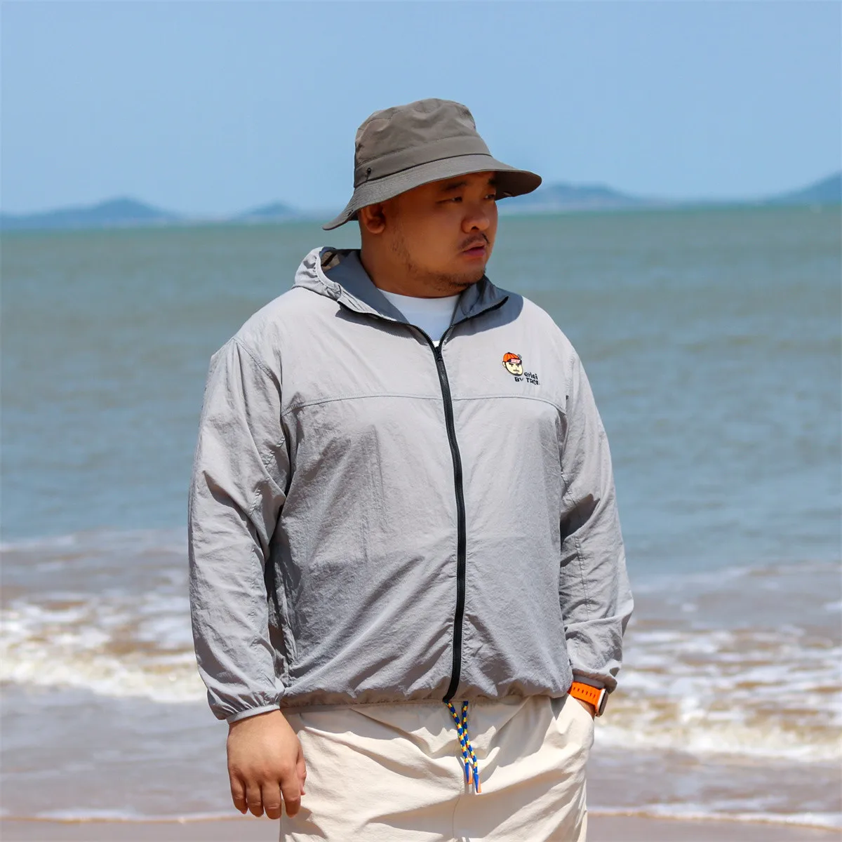  UPF 50+ ʰ淮 Ų Ʈ - Ŀ 극Ŀ ڿܼ  Ŷ, ĵ ⼺  ƿ, XL  4XL