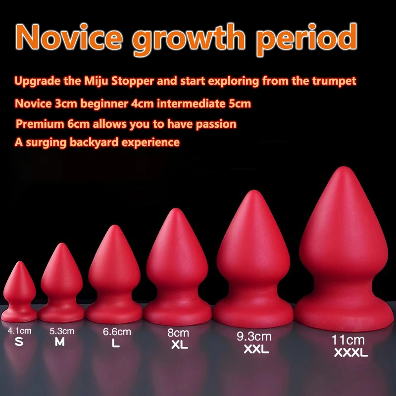 Huge Butt Plug Silicone Anal Plug Suction Cup Oversize Male Prostate Stimulation Female Vaginal Massage Dilator Adult Sex Toys 2