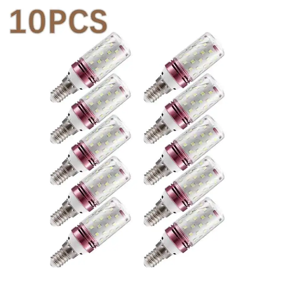 10PCS E27 E14 ไฟ LED ข้าวโพด SMD 2835 3W 6W 9W 12W 15W LEDS โคมไฟ AC110V 220V หลอดไฟหรี่แสงได้หลอดไฟข้าวโพด 3 สี 1