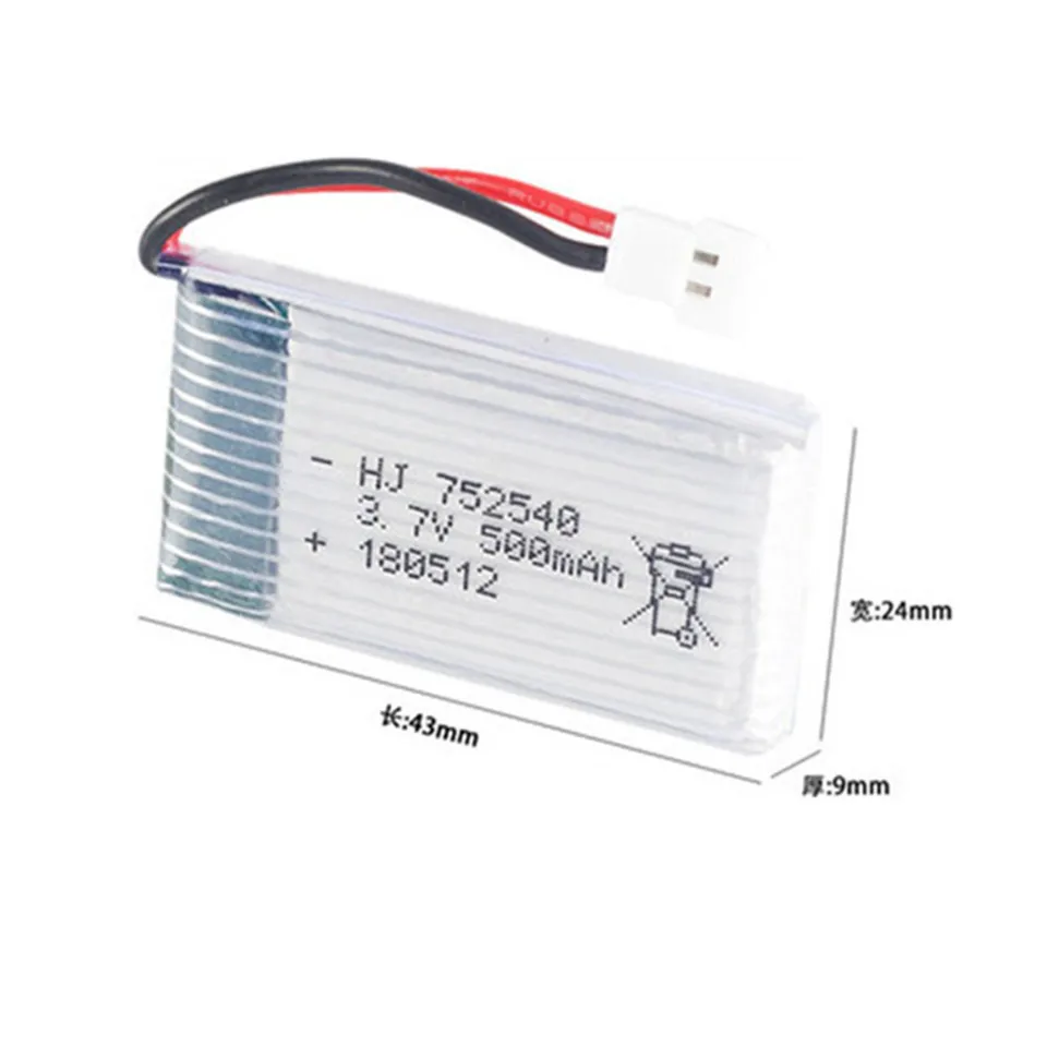 10 pièces--Batterie Lipo 3.7v 1000mah 25c Pour Syma X5 X5c X5sc X5sw Tk M68 Mjx X705c Sg600 Rc