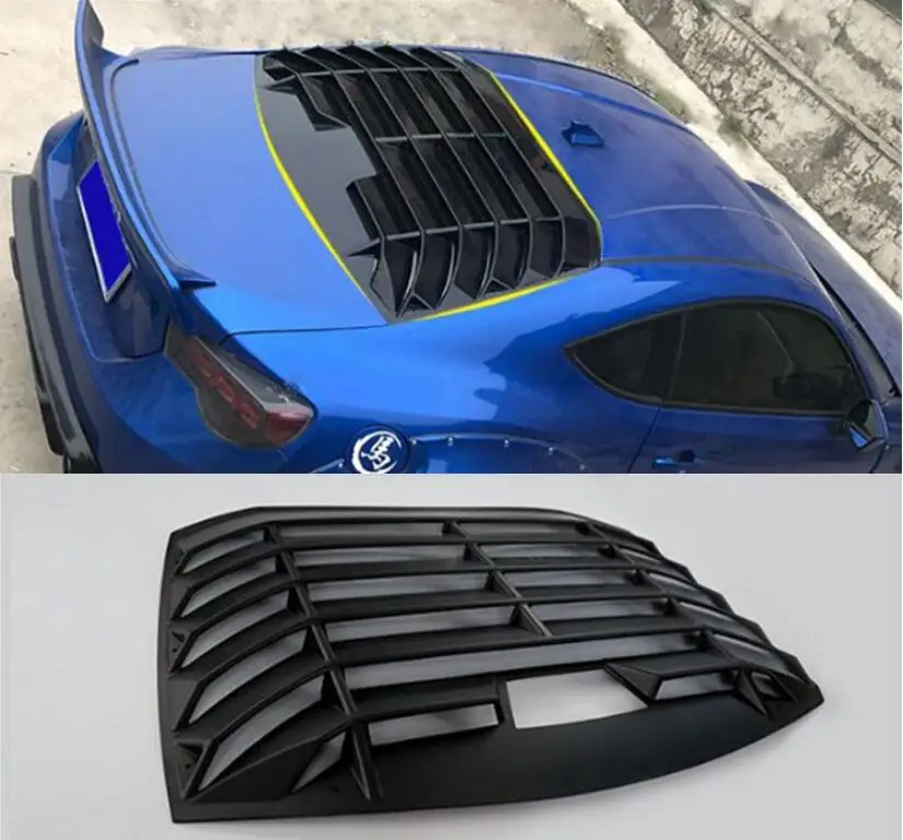 

For Toyota GT86 86 Subaru BRZ 2012-2020 Rear Window Decorative Louver Sun Shade Blinds ABS Primer