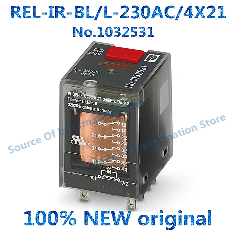 

10PCS Phoenix Relay REL-IR-BL/L-230AC/4X21 No.1032531 8Pin 100% New original