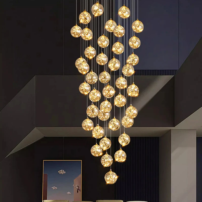 

Скандинавский домашний декор, Подвесная лампа для столовой, освещение для помещений, лампа для лестницы, подвесные лампы для гостиной