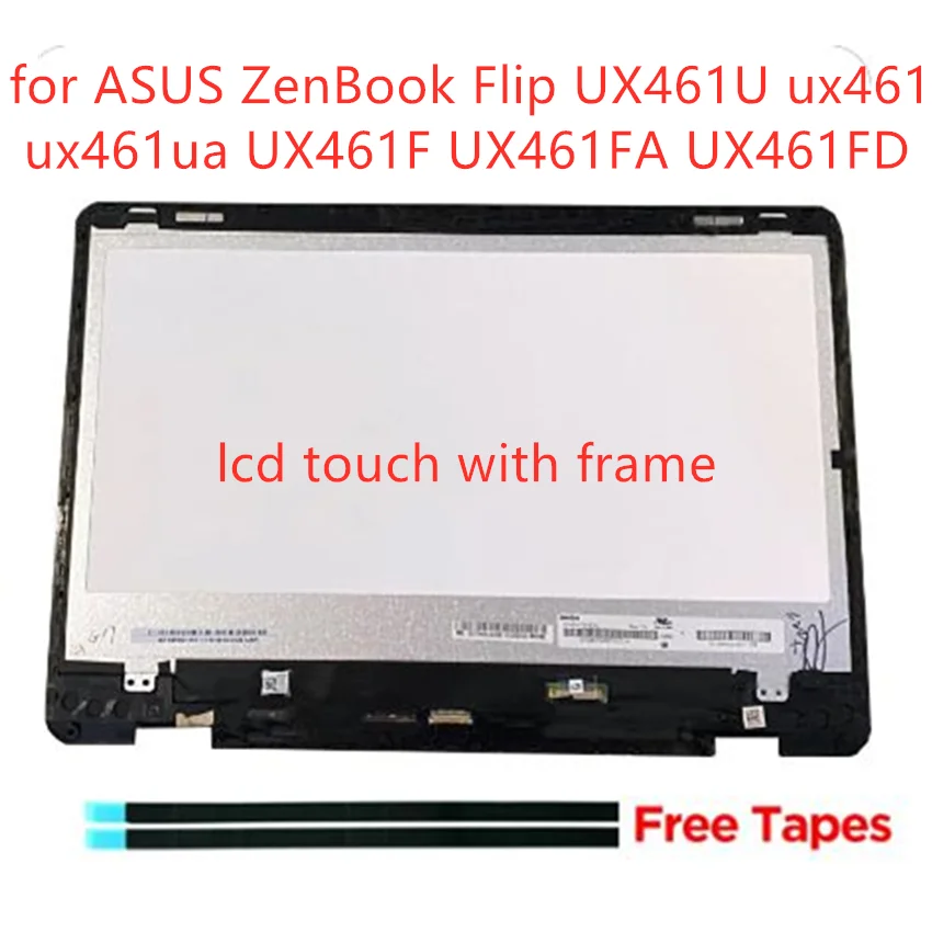 14'' ASUS ZenBook Flip UX461U ux461 ux461ua UX461F UX461FA UX461FD LCD LED 디스플레이 터치 스크린 어셈블리 1920*1080 FHD