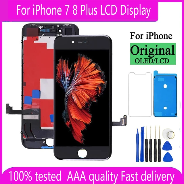 100% Test Screen For iPhone 7 8 Plus LCD Display With 3D Touch Screen  Digitizer