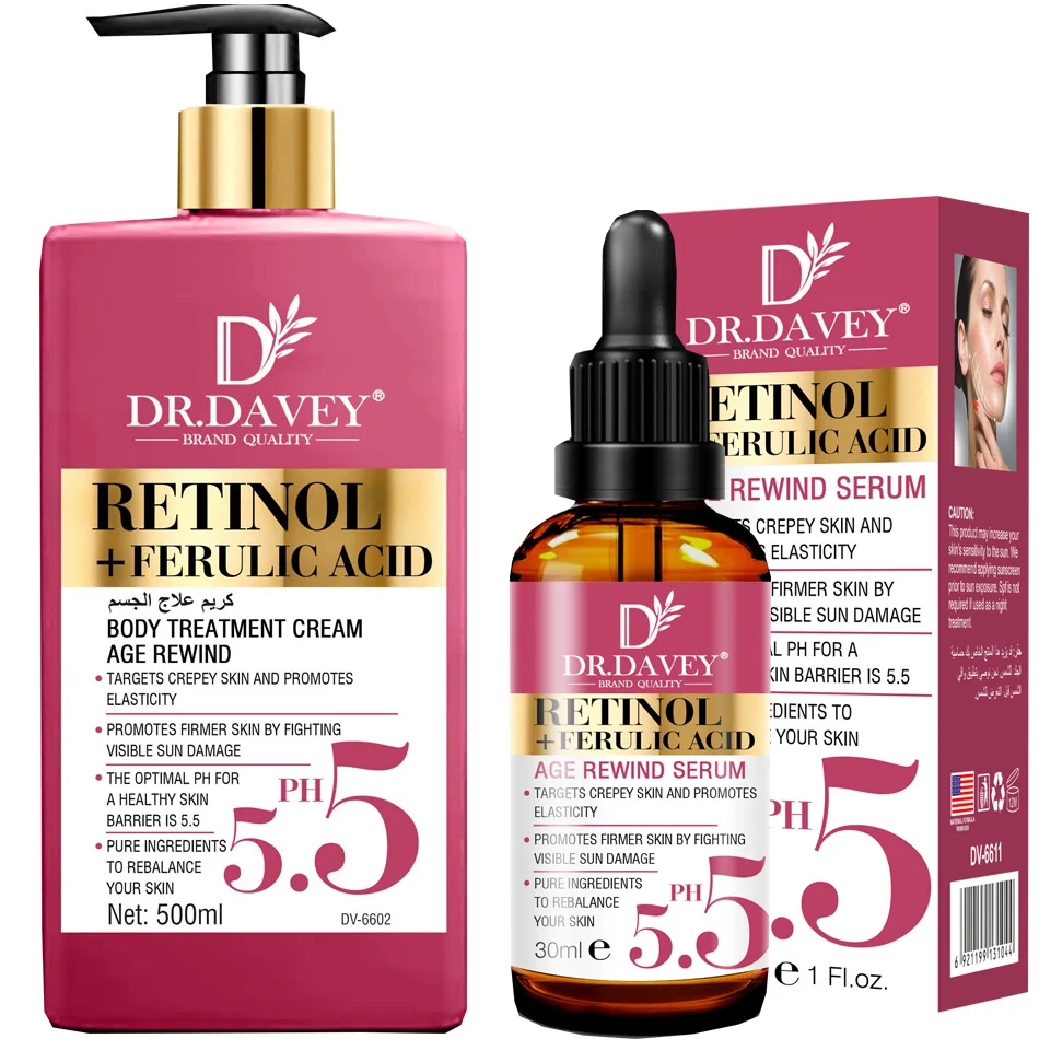 Body Lotion Cream Retinol Body Lotion Firming for Face Body Dry Skin Improves Elasticity Age Rewind Serum for Face Serum Brightening
