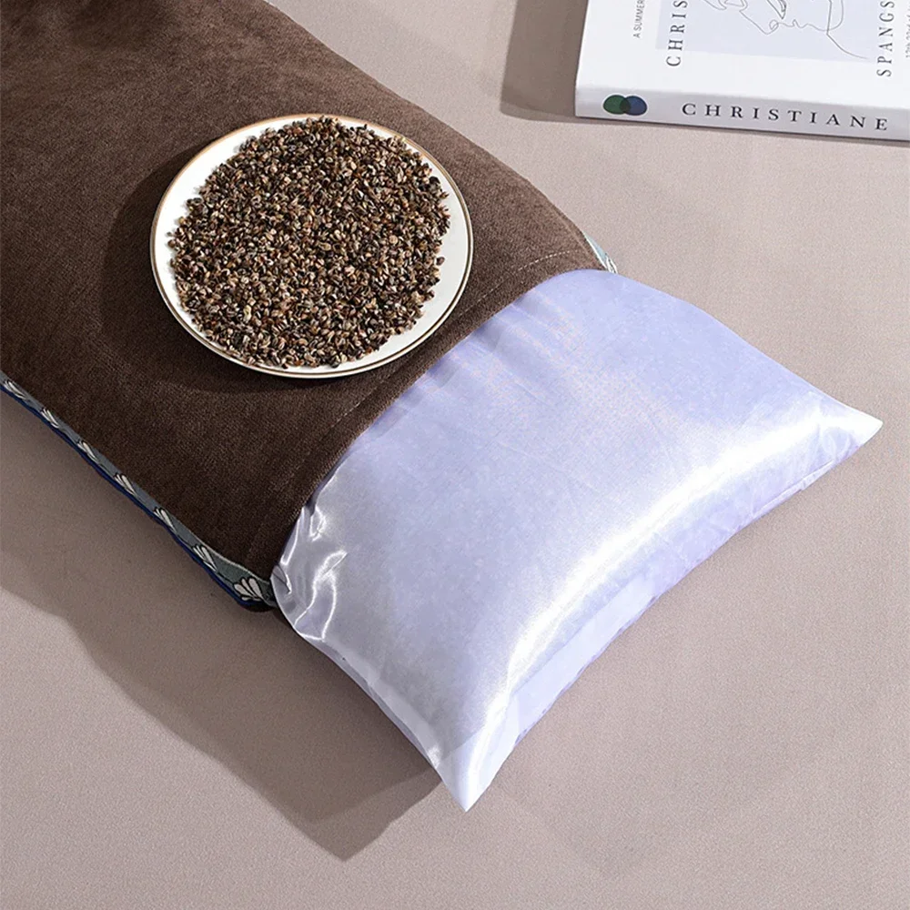 Buckwheat Hull Pillow Grain Pillow To Help Sleep Protect The Neck Pillow Side Back Stomach Sleeper Remedial Pillows Bedding 이불이불 2