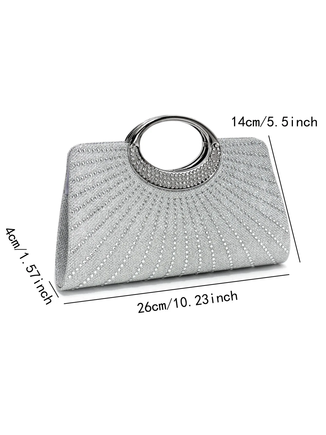 Glitter Evening Clutch Bags Rhinestones Bridal Handbags