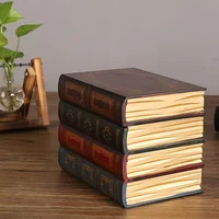 Retro Style Wooden Book-Shaped Storage Box | With Lid & Stackable Design, Exquisite Book Appearance - Desktop Storage Essential 2