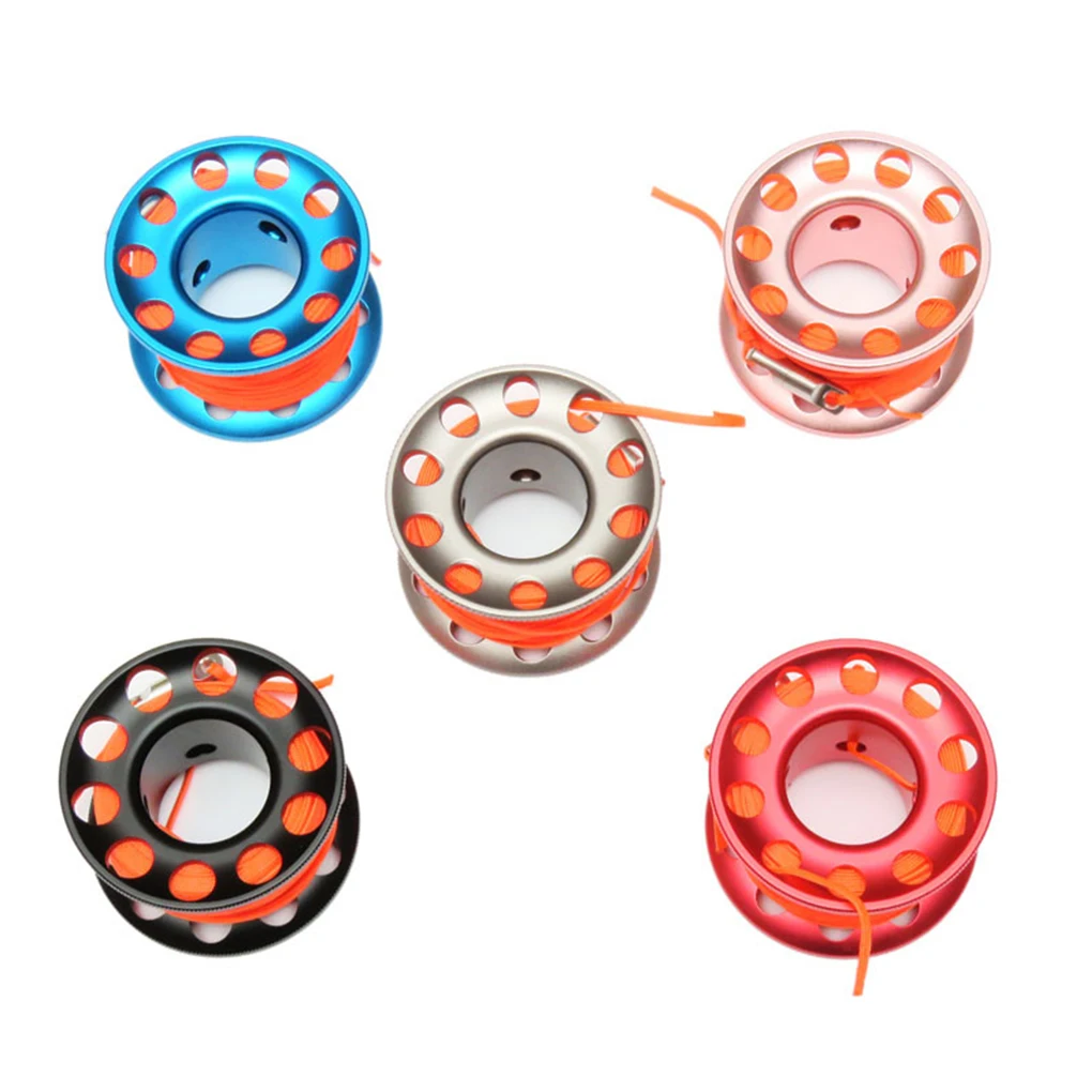 Finger Spool Scuba Diving Reels Satety Sausage Lifeline Compact Line Anchor Rope Winding SMB Equipment Snorkeling Blue спиннинг blue bird compact bbc1 804l t 240 см favorite