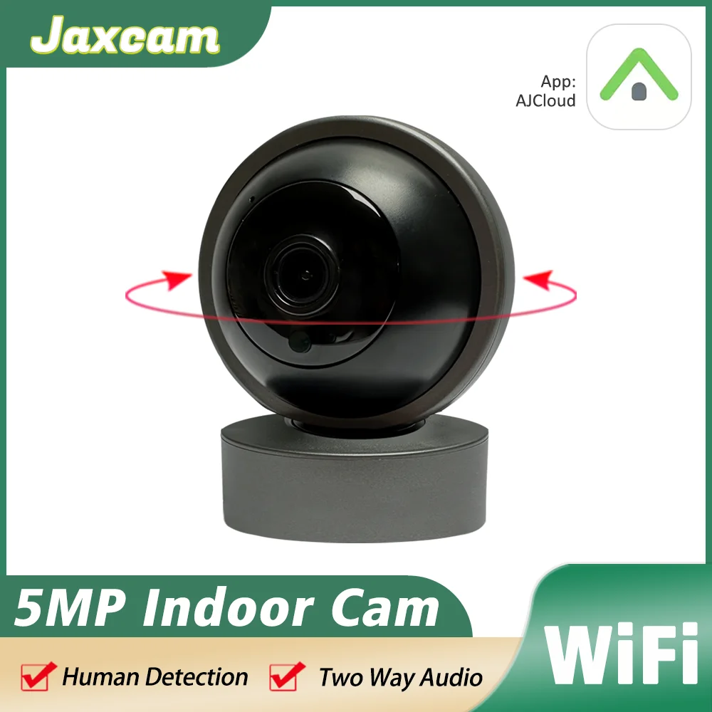 AJcloud 5MP Mini Wifi Kamera sicherheit schutz Kamera IR Nachtsicht Menschlichen Erkennung PTZ Monitor Hause Überwachung IP Kamera