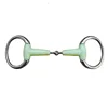 125/127/130mm Horse Gag eggbutt Apple bit Snaffle Bite Stainless Steel Loose Oval Link Mouthpiece Training Equestrian Equipment 1
