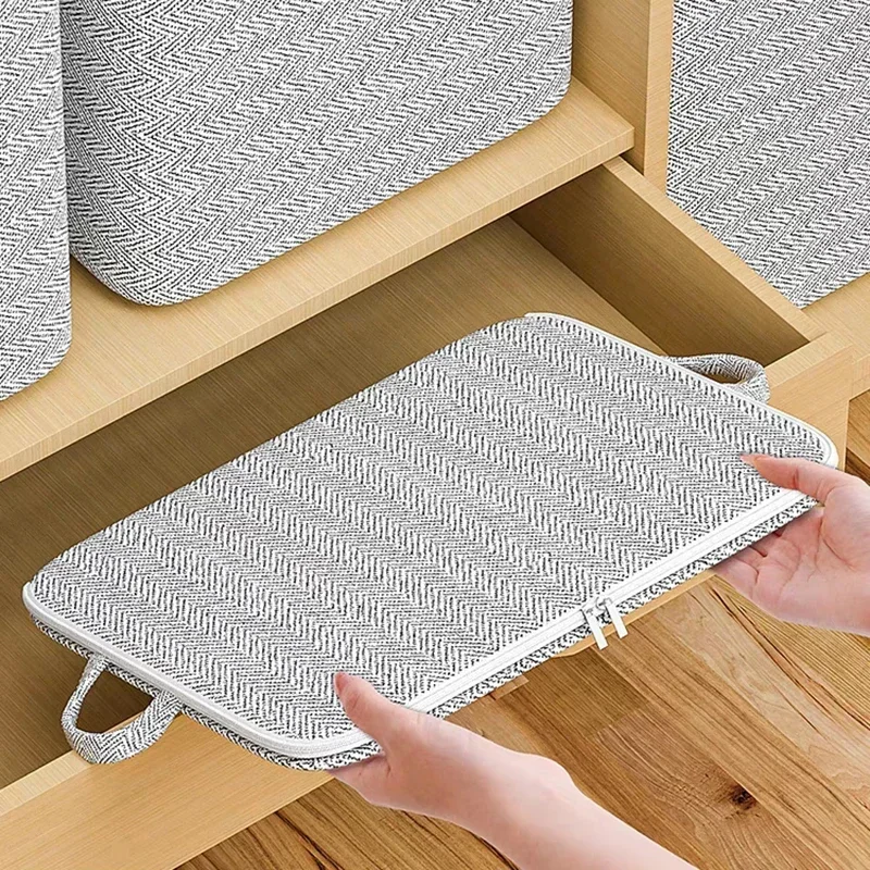 Clothes Storage Bag Wardrobe Organizer With Lids Quilt Organizer With Handle Luggage Moisture-Proof Organizer Household Sorting 5
