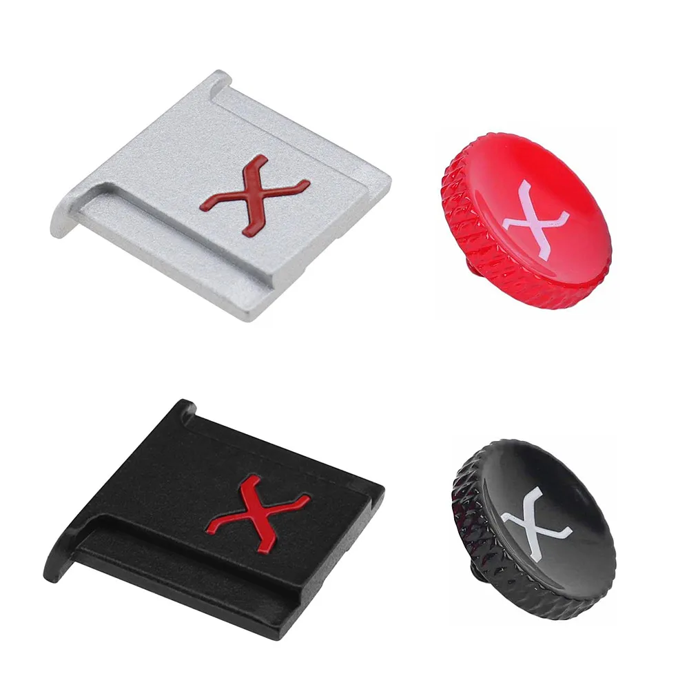 Hot Shoe Cover & Concave Shutter Release Button For Fujifilm X100VI X100V XM5 XT50 XT5 XT4 XT30 XT20 XT3 XE4 XE3 X-PRO 3 2 1 X30