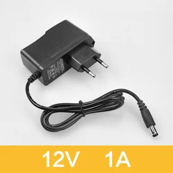 Universal DC 12V Lighting Transformer Power Supply Adapter for LED Strips (12V 1A)