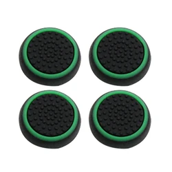 Non - Slip Luminous Silicone Thumb Stick Grip Caps (Black Green)