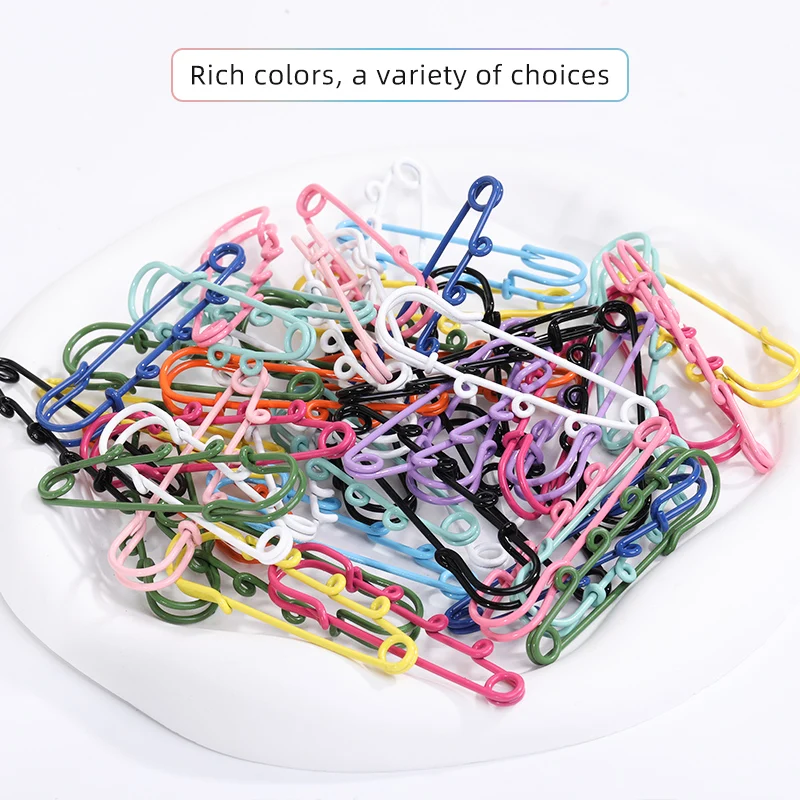 6CM 10Pcs Colorful Safety Pins Clothes Decorations Needle Clip Buckles  Large Spring Sewing Tools Accessory Crafts Tools