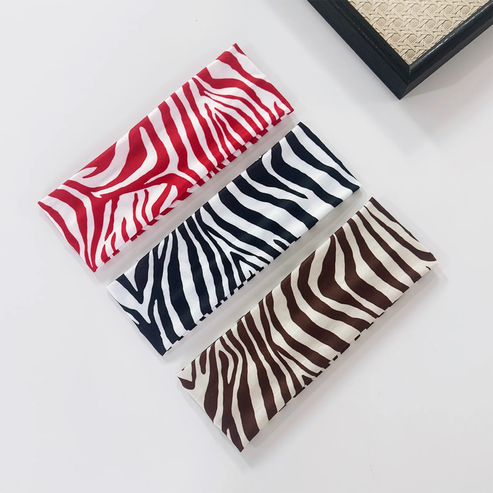 1PC Zebra Print Headbands Set, Trendy Animal Pattern Hair Accessories, Multi-Color Wide Hair Bands For Women, Stylish Hair Decor