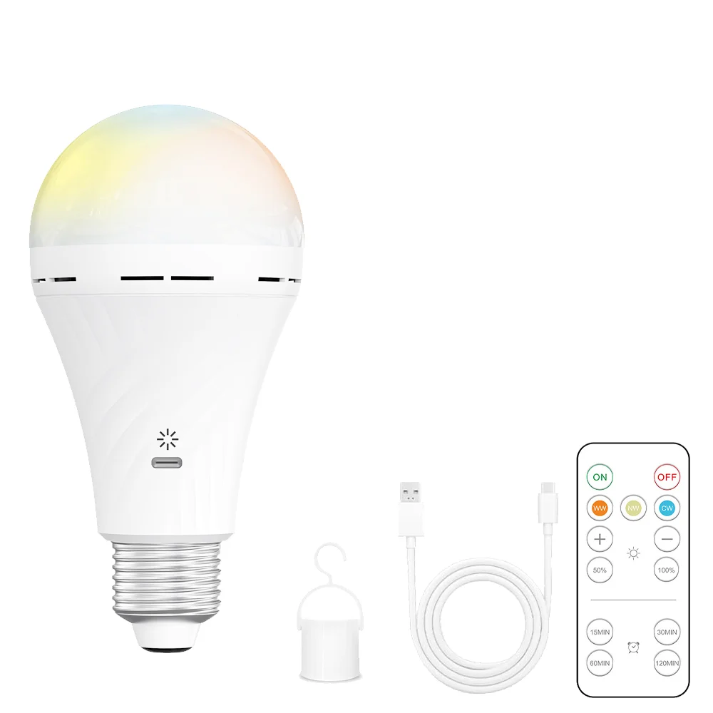 Rechargeable LED Emergency Bulb with Remote Control