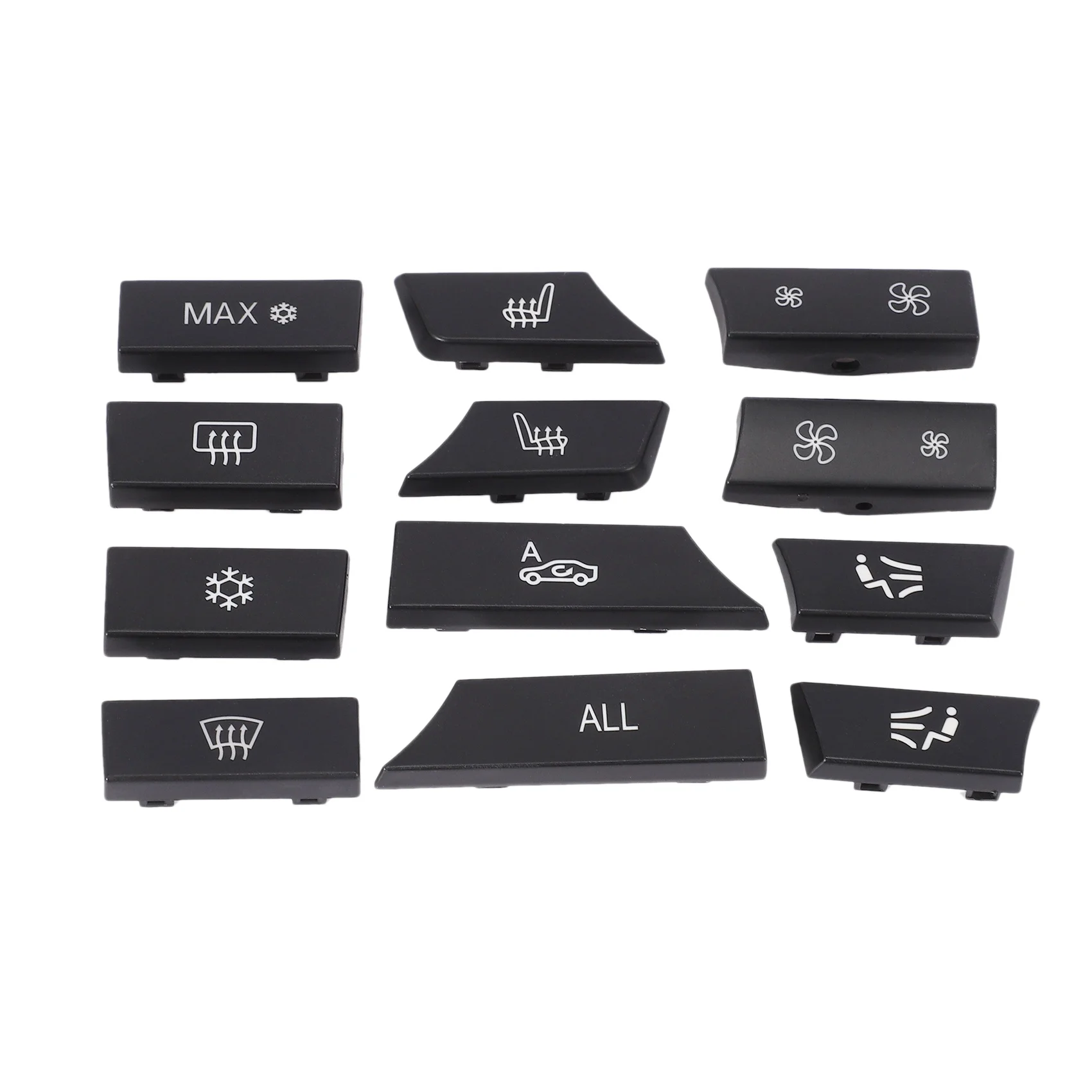 12Pcs Car Auto Air Conditional Button Key Caps A/C Heater Switch Kit Car-Styling Per Bmw F10 F07 F02 5 7 Series