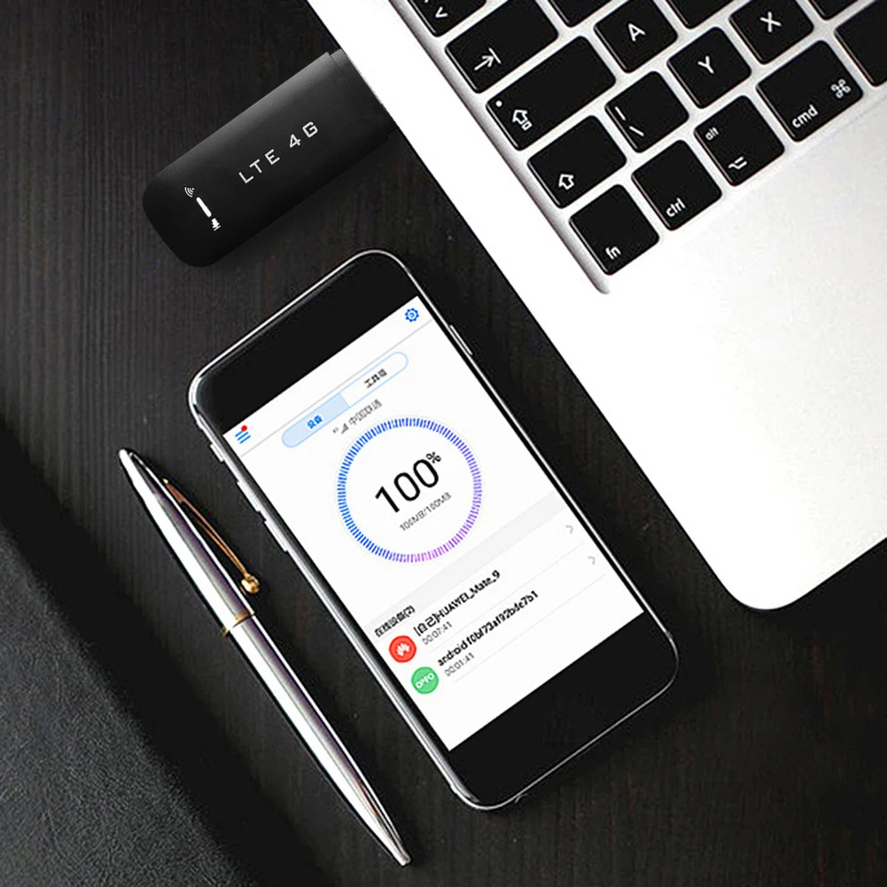 무선 4G 라우터 150Mbps 고속 4G LTE 무선 USB 동글(SIM 카드 슬롯 포함) 노트북용 모뎀 스틱