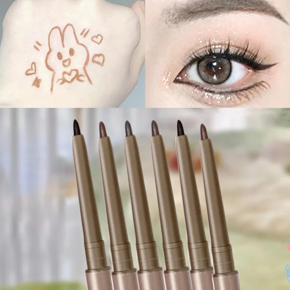 Waterproof Quick Drying Eyeliner Black Brown Eyeliner Gel Pen Long Lasting Matte Smooth Pencil Not Blooming Eye Makeup Cosmetics