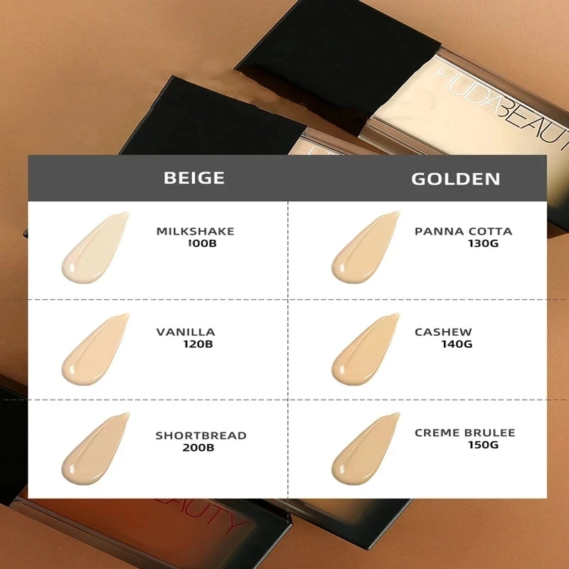 HUDA Matte Flawless Liquid Foundation Conceals Pores Concealer Nourishes Long-acting Facial Makeup Fine Breathable Cosmetics