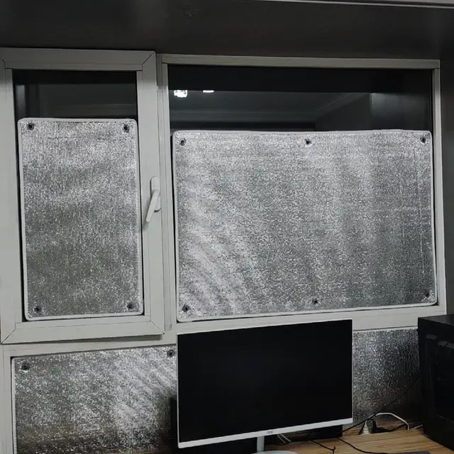 Vorhang Home Fenster Sonnenschutz Schutz Pad Verdickte Aluminium Folie  Vorhänge Sonnenschutz Abdeckungen Schützen Isolierung Film Schattierung Von  9,92 €