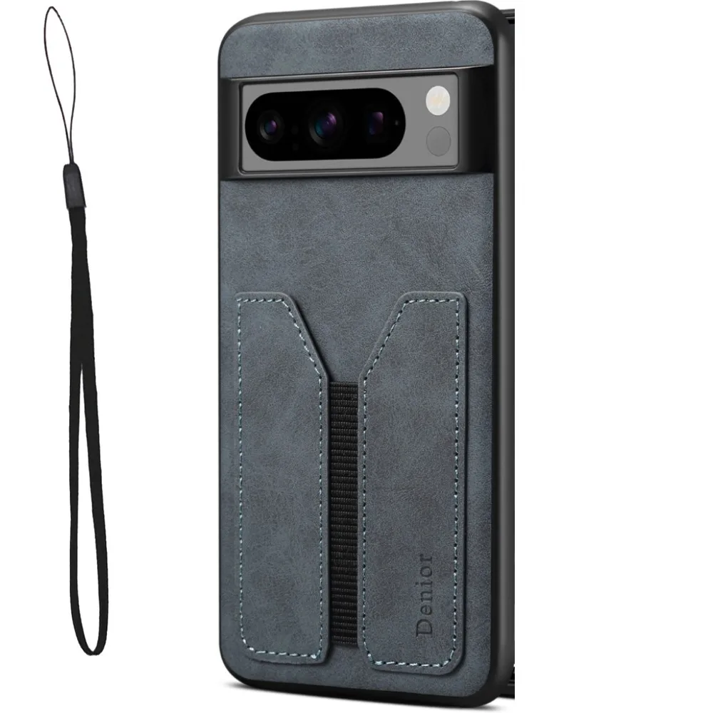 Knoowcase - Custodia A Portafoglio Per Google Pixel 8a, Pelle PU, Con Slot Carte E Supporto (Oro Rosa)