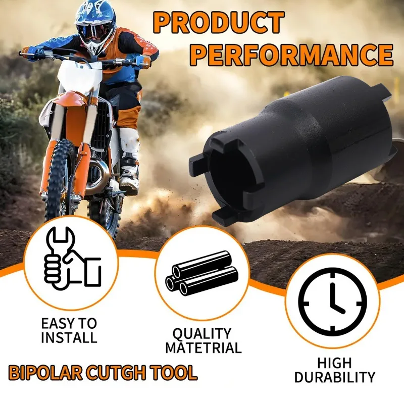 Motorcycle Nut Removal Tool Double-Headed Clutch Lock Nut Wrench Motorcycle Repair Tool for 70/110/125/150 Cyclocross Bikes