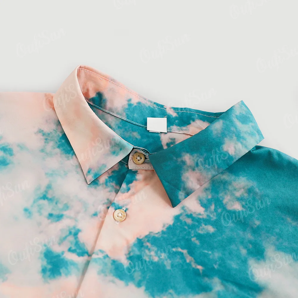 Fashion Leopard Men's Short Sleeve Shirt Oversize Loose Fit Stylish Shirt For Men Lapel Trend Casual Button Up Men's Clothing