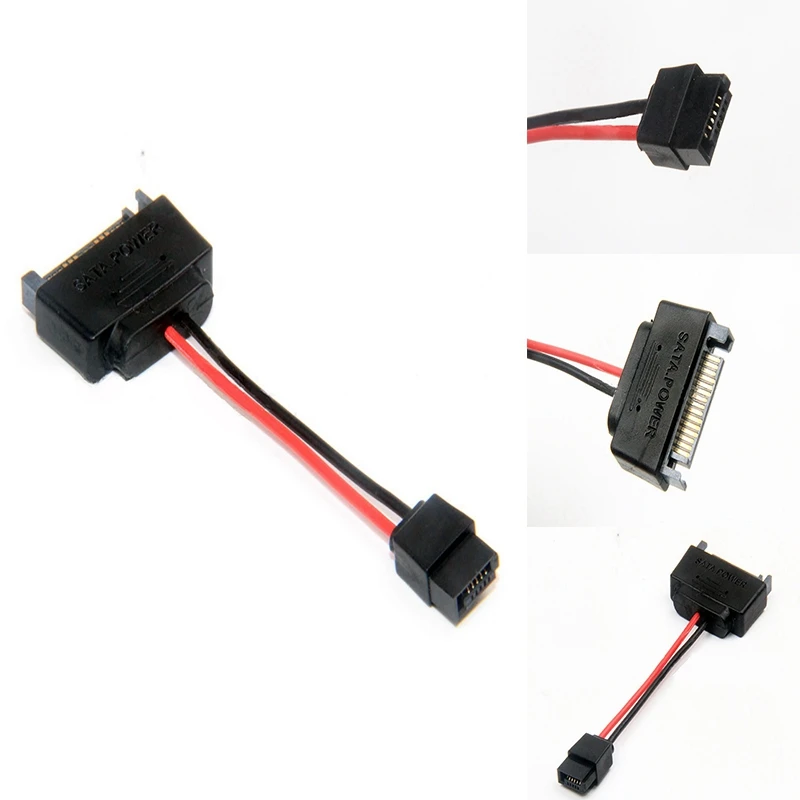 

SATA кабель 15 Pin папа к 6 Pin SATA кабель 15 Pin к 6 Pin кабель адаптера питания для ноутбука CDROM 6 Pin кабель адаптера