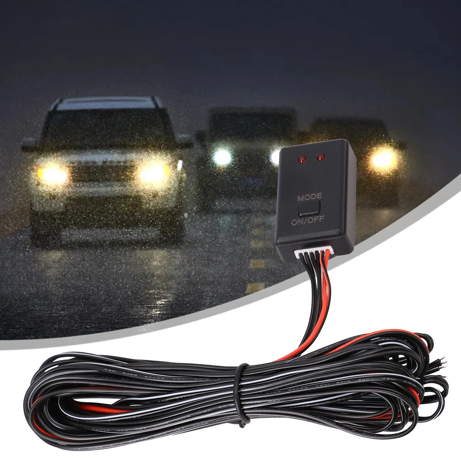 

1x Auto Strobe Flash Controller Flasher Module For Auto LED Brake Stop Tail Light 12V-24V LED Daytime Running Light Controller