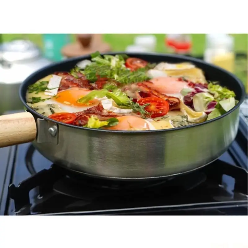 U2JB 비 스틱 프라이팬 유도 프라이팬 Nonstick 오믈렛 프라이팬 계란 프라이팬 캠프 팬 요리사 프라이팬 핸들