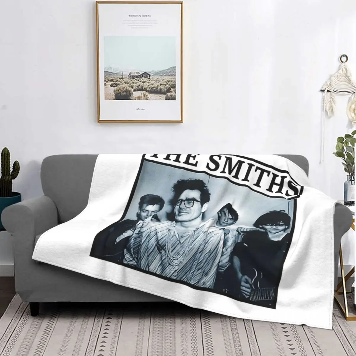 The Smiths Poster 80S Vintage Coperta Alternativa Rock Style Band Dall'Inghilterra Fleece Thin Thin Throw Coperte Per Letto Tappeto Pezzo