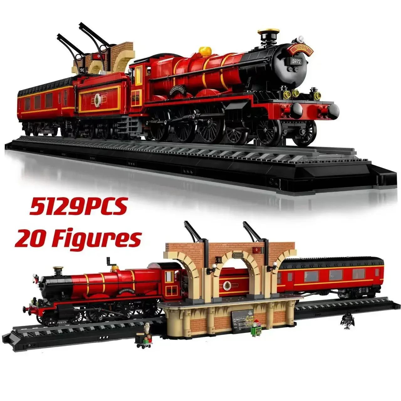 

Icons Collector's Edition 76405 118CM Hogwartsed Express Train Building Set Bricks with Minifigs Toys For Adults Gift 5129Pieces