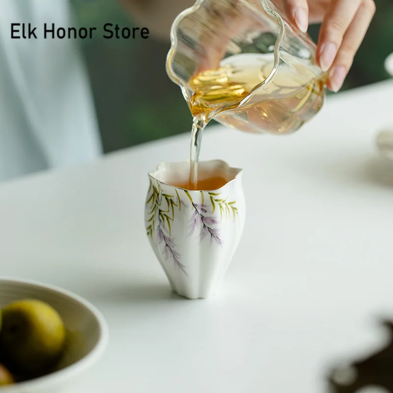 فنجان قهوة وستارية مرسومة ٦٠مل