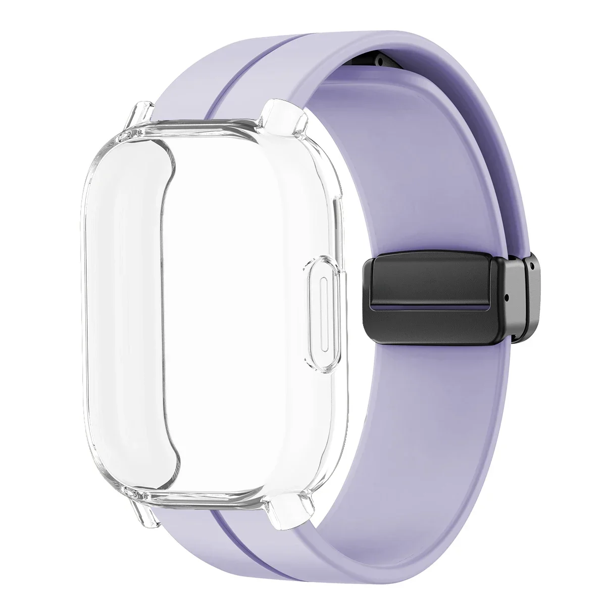 Enhanced TPU Case with Silicone Strap for Smartwatch Protection and Style