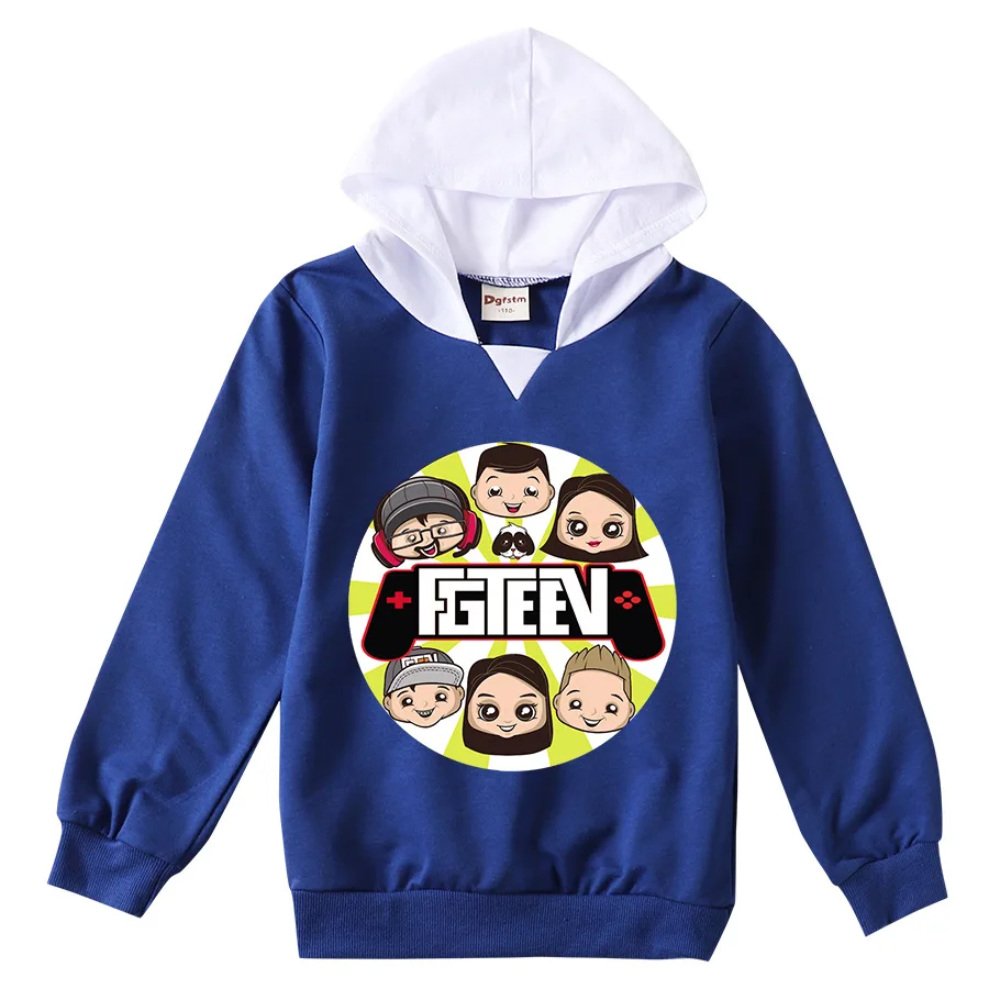 

Youtuber Fgteev Hoodie Kids Autumn Long Sleeve T-shirt Children's Clothing Teenager Boys Casual Sweatshirt Toddler Girls Outfits
