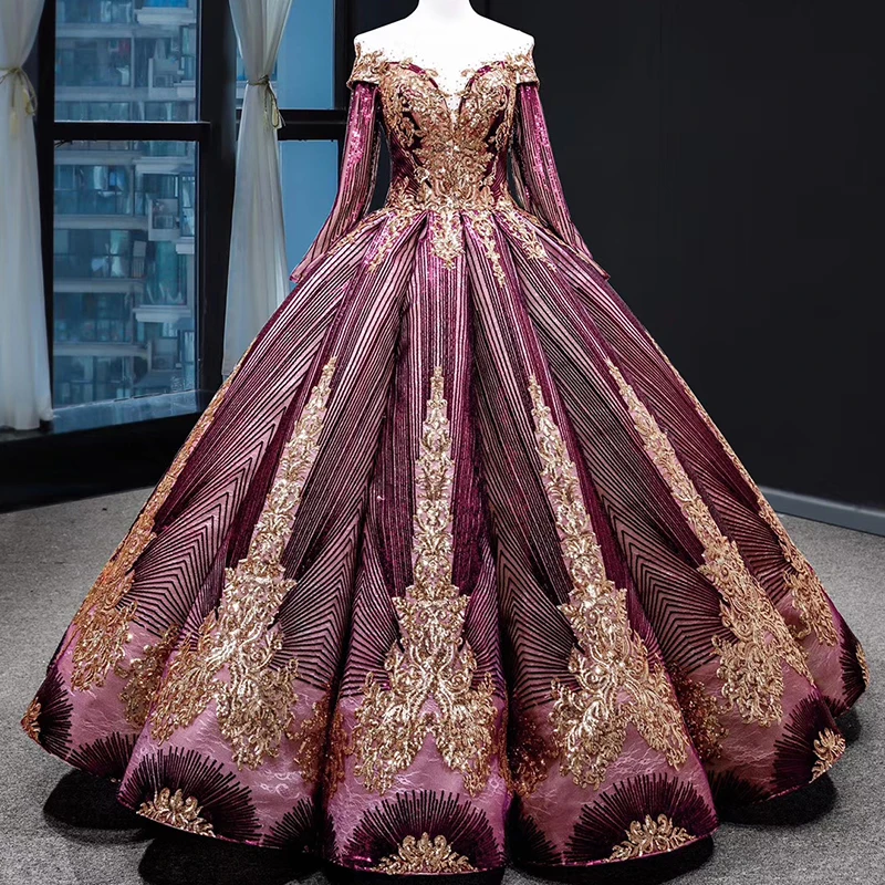 Рисунок 2 - Длинные вечерние платья с блестками RSM66754