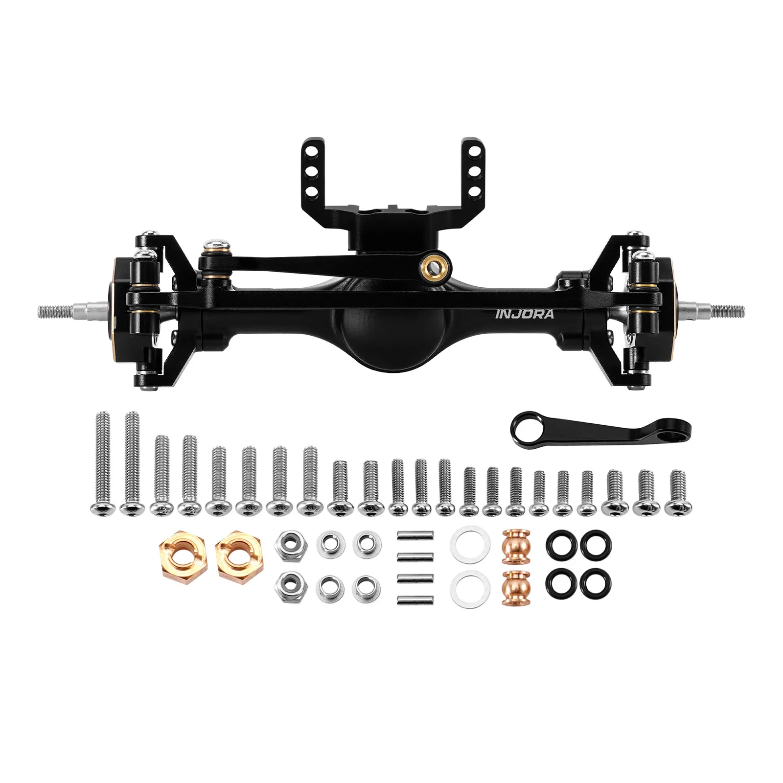 INJORA +4mm Planet Axles with Brass Steering Knuckles for 1/18 TRX4M 