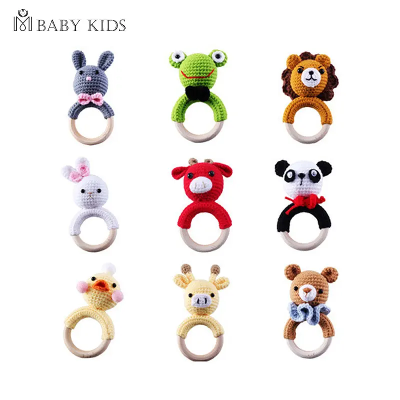 

Деревянная игрушка-погремушка, не содержит Бисфенол А, деревянное кольцо, детский прорезыватель, грызун, детские мобильные погремушки для спортзала, обучающие игрушки для новорожденных